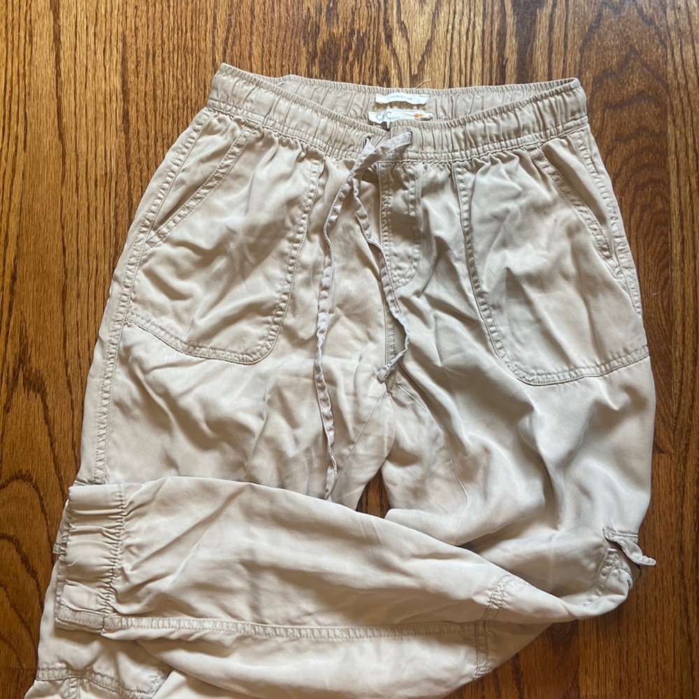 Beige Cargo Pants